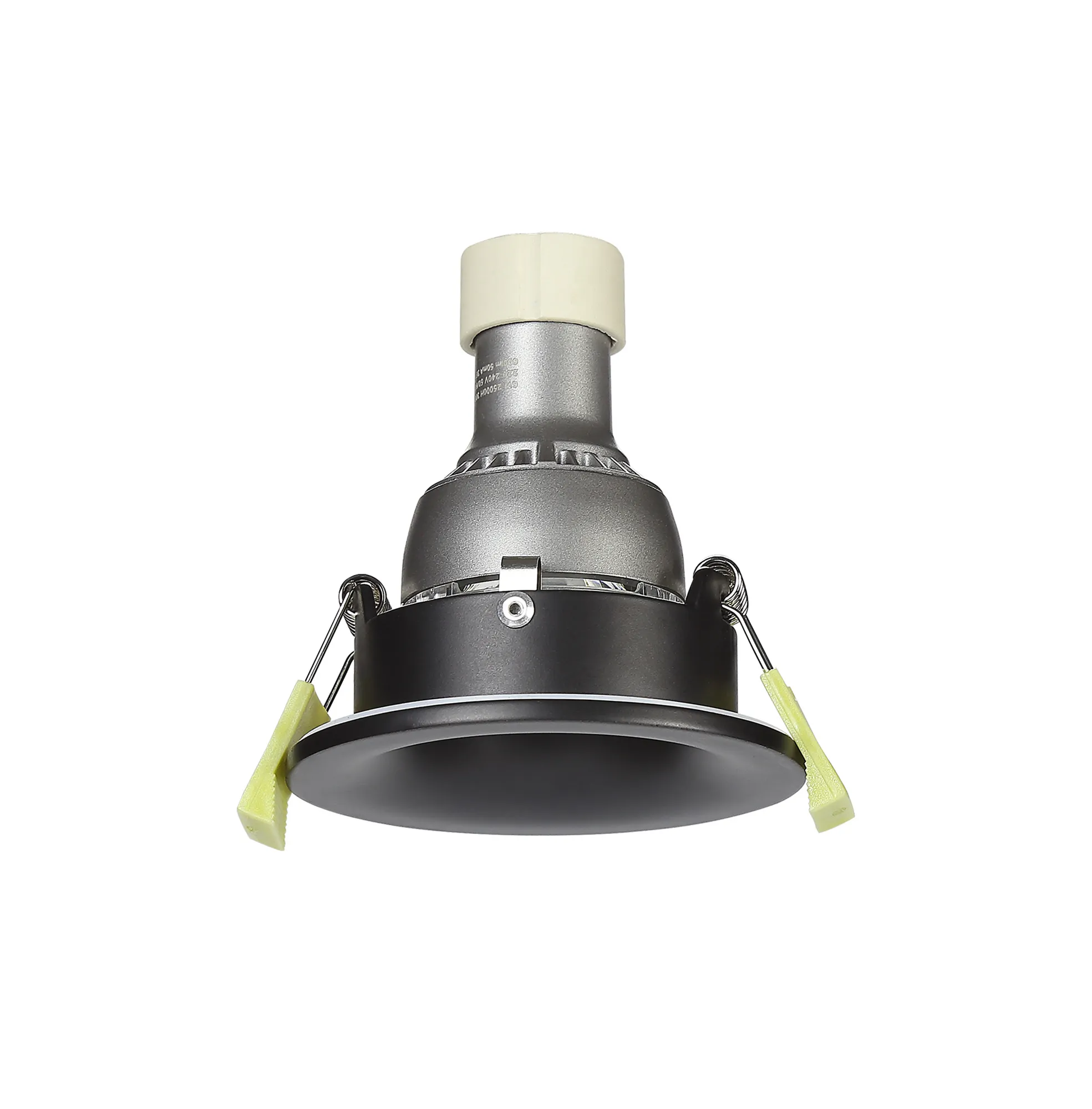 Bruve GU10 Recessed Round Matt Black IP65 Downlighter, Cut-Out 68mm DX200401  Dlux Bruve IP65